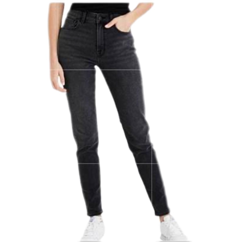 American Eagle Next Level Stretch Hi Rise Curvy jegging jeans black size 14 VGUC